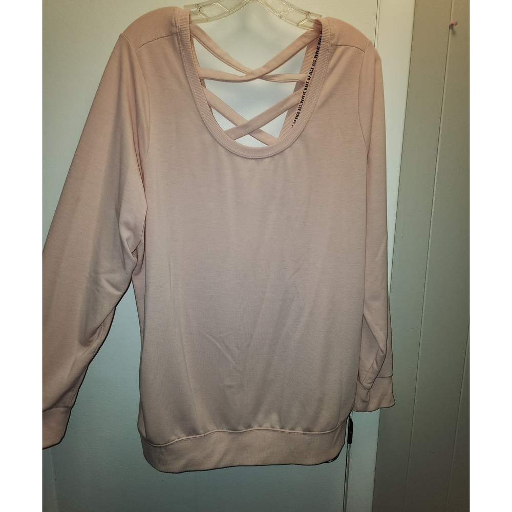 TORRID Blush Pink Crisscross Back Top